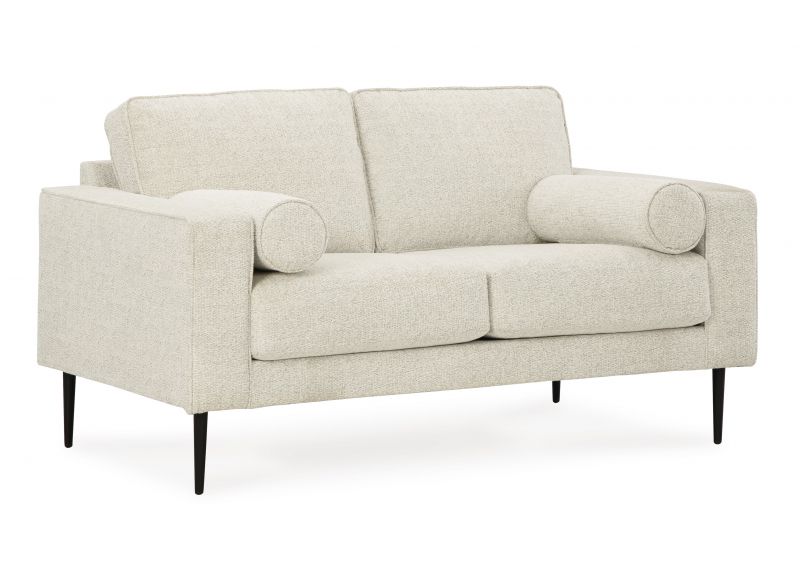 2 Seater Sofa Fabric Upholstery with Metal Legs - Redan